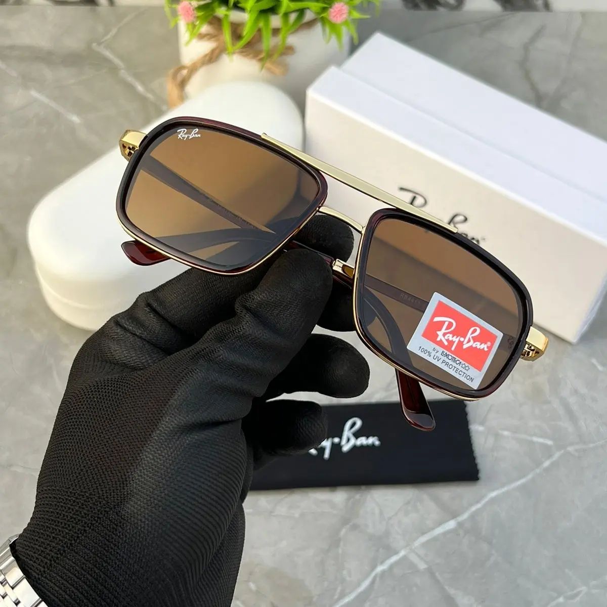 New Stylish Branded Stop Ray With 100% UV Ban Square 4413 Fancy Men & Women Sunglass