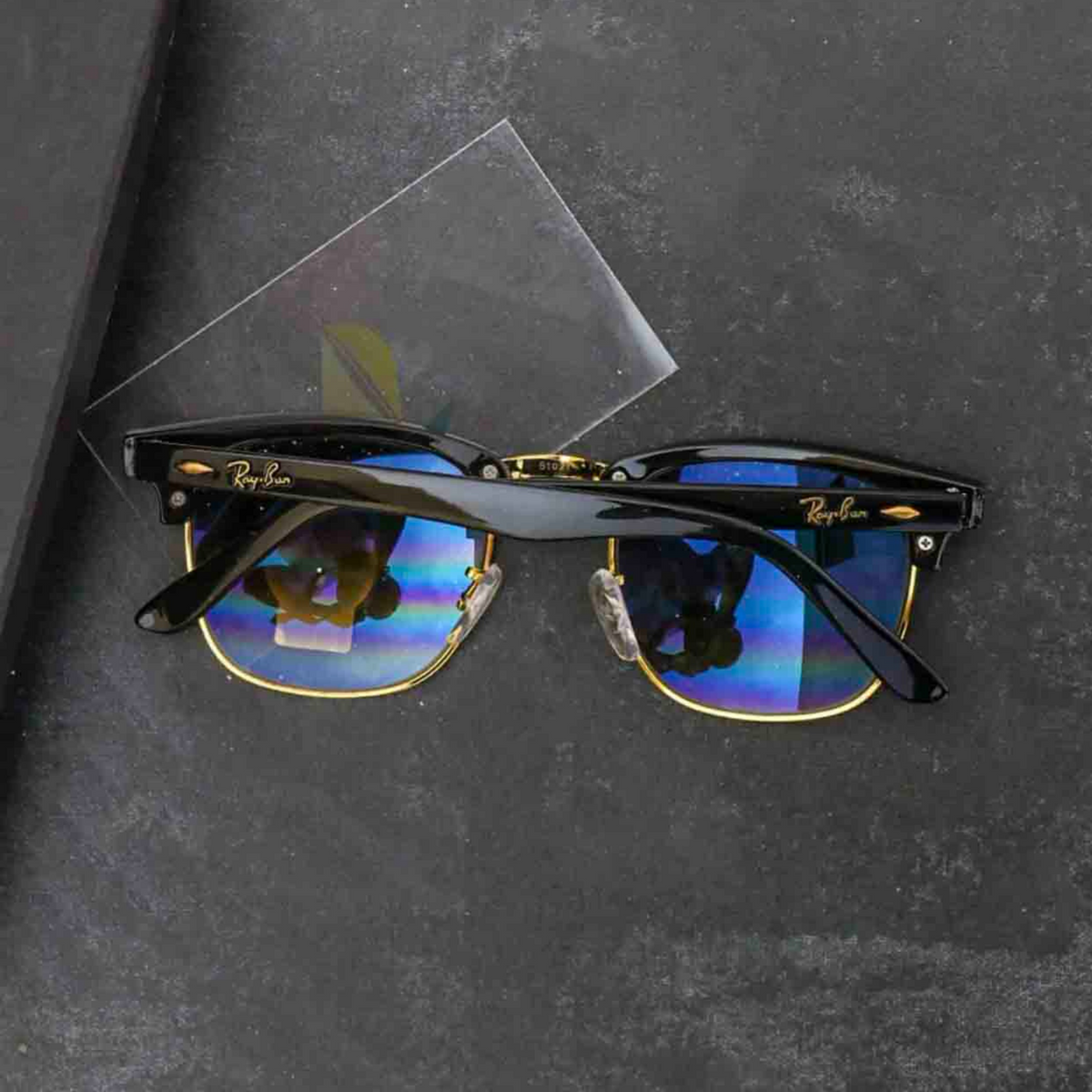 RAY-BAN New Stylish Brown Shaded & Gold 3016 Sunglass For Unisex