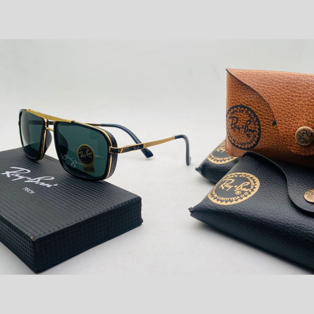 New Stylish Branded Stop Ray With 100% UV Ban Square Side Cap 4413 luxury Men & Women Sunglass
