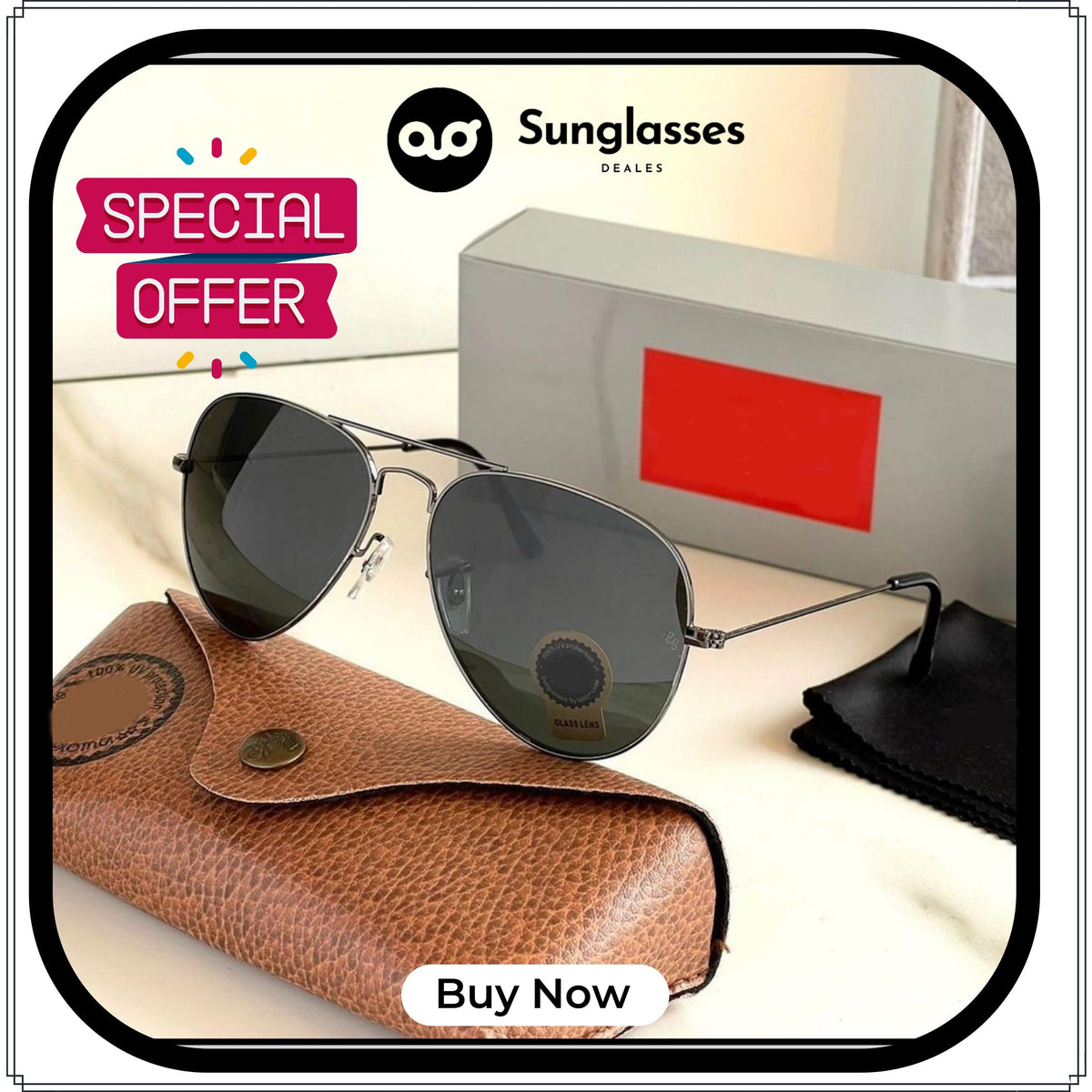 RAY-BAN Black & Black ( 3026 ) New 26-mm Men's Sunglasses.