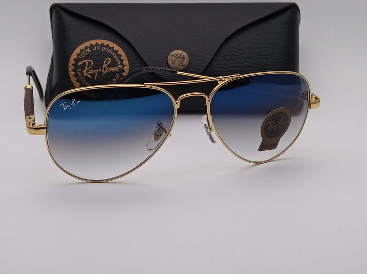 RAY-BAN New Modern Stylish Addition Shaded Brown Shade & Brown 3517 Oval Sunglass For Unisex