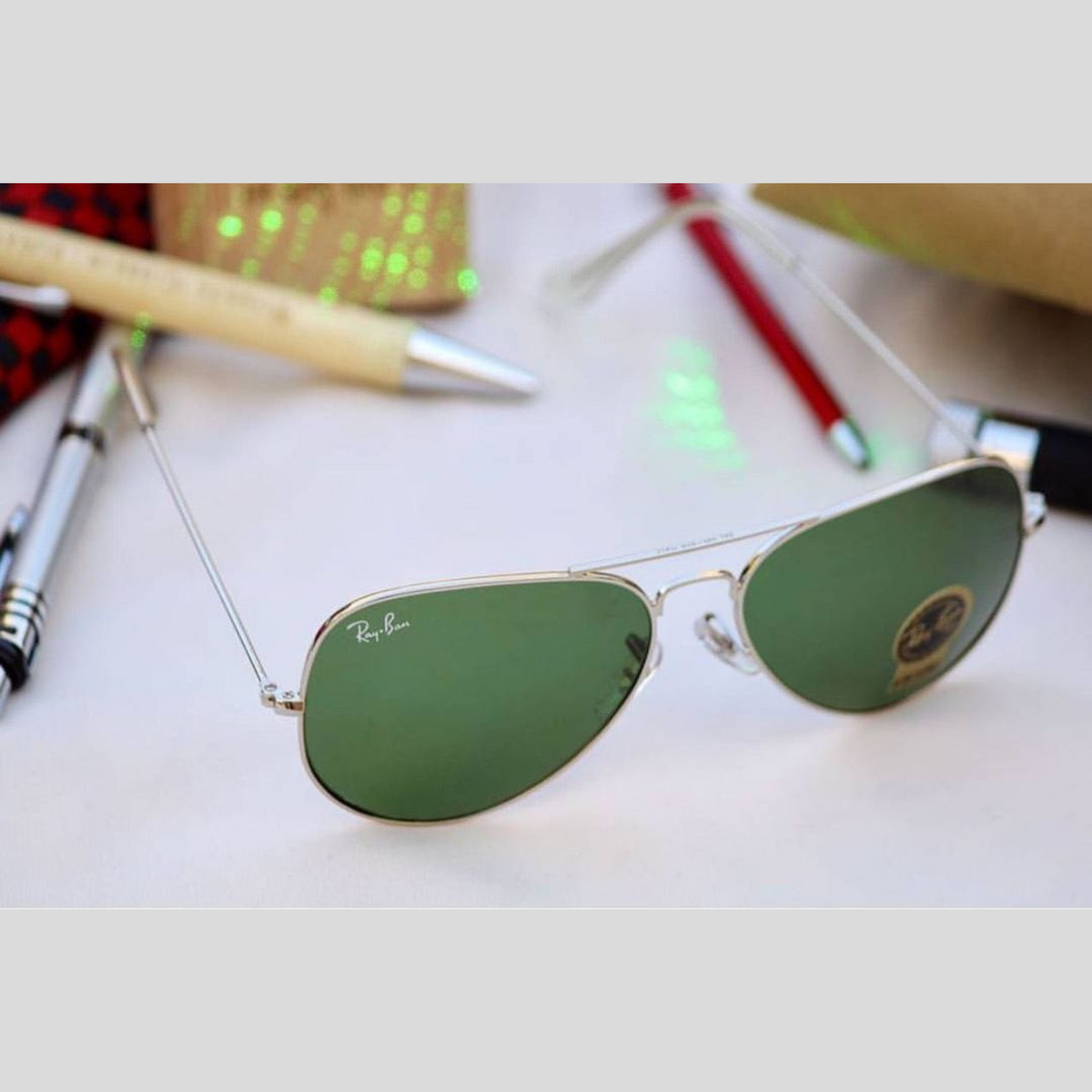 RAY-BAN All Season Special Men Women 7A Quality B2 3026 Aviator Causal Vintage Sunglasses For Unisex. ( A1-3025/26 Mm )