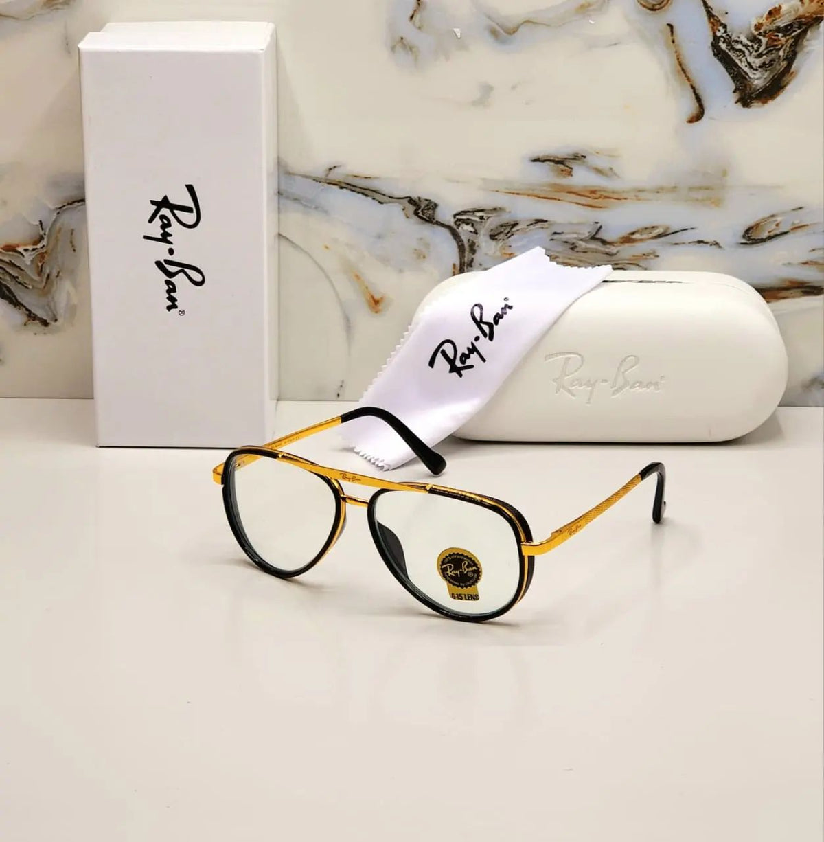 RAY-BAN New Fancy Men's Oval Side Cap Metal Frame Trendy Hot Favourite Wintage Sunglass For Unisex.