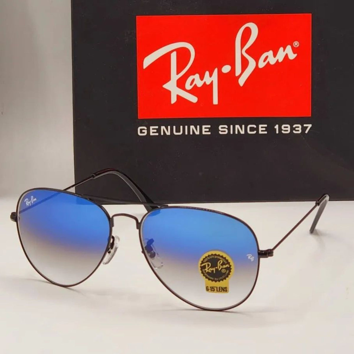 RAY-BAN New Fancy Men's double Shaded Aviator Metal Trendy Hot Favourite Wintage Sunglass For Unisex.