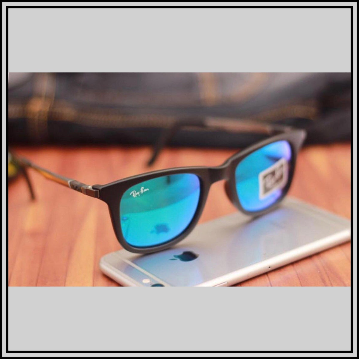 RAY-BAN Blue & Black ( 4287 ) New 26-mm Men's Sunglasses.